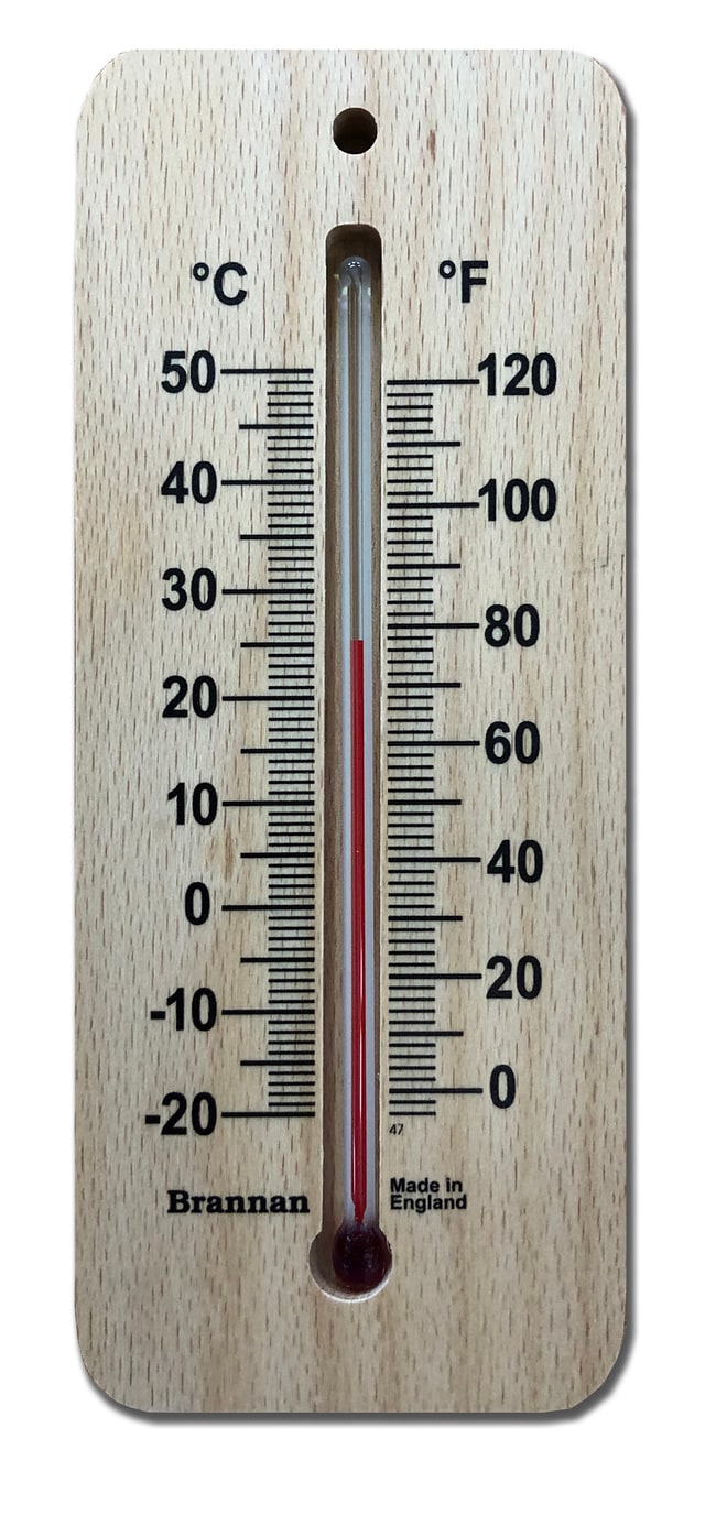 150mm sustainable wide wood wall thermom